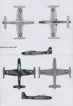 LN48-D22 F-84 Thunderjet dänische Luftwaffe mittlere Periode