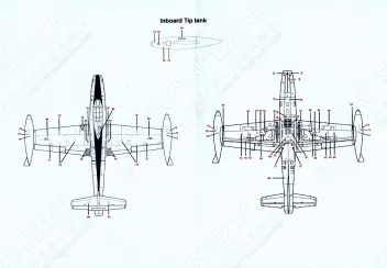 LN72-D22 F-84G Thunderjet Royal Danish Air Force Middle Period