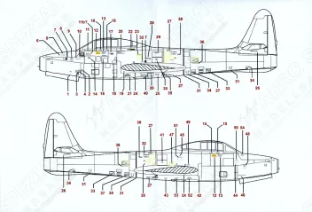 LN72-D22 F-84G Thunderjet Royal Danish Air Force Middle Period