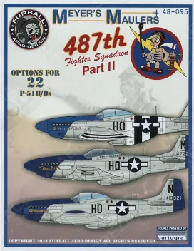 FBD48095 P-51 Mustang Meyer’s Maulers 487th FS Part 2