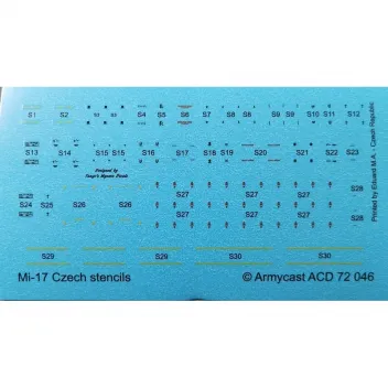 ACD72046 Mi-17 Hip Stencils