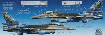 DCD4879 F-16A Block 20 MLU Fighting Falcon belgische Luftwaffe Staffeljubiläen