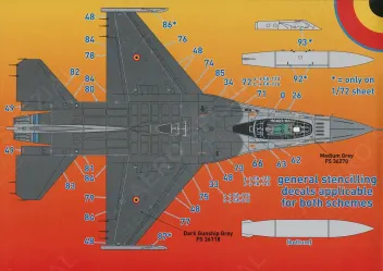 DCD7279 F-16A Block 20 MLU Fighting Falcon belgische Luftwaffe Staffeljubiläen
