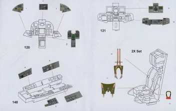 B3D72046 Tornado ECR 3D-gedruckte Cockpitdetails