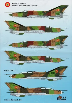 TW32118 MiG-21 Fishbed/LanceR Romanian Air Force