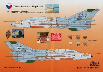 TW32121 MiG-21UM Mongol-B tschechische Luftwaffe