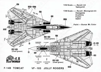 TW48110 F-14B Tomcat VF-103 Jolly Rogers
