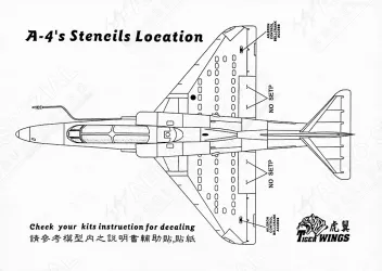 TW48113 A-4 Skyhawk Stencils