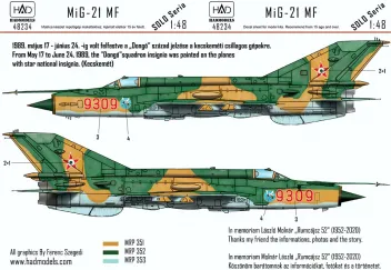 HUN48234 MiG-21MF Fishbed-J Hungarian Air Force