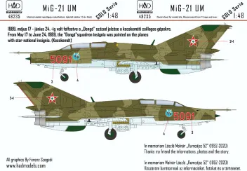 HUN48235 MiG-21UM Mongol-B Hungarian Air Force