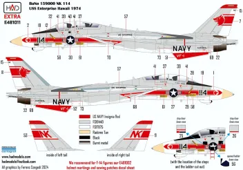 HUNE481011 F-14A Tomcat VF-1 Wolfpack