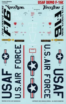 CD32028 F-16C Block 50 Fighting Falcon U.S. Air Force 2024 Demo-Jet