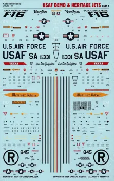 CD72160 U.S. Air Force Demo & Heritage Jets
