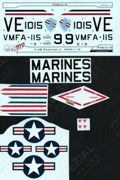 CPS48019D F-4B Phantom II VMFA-115 Silver Eagles