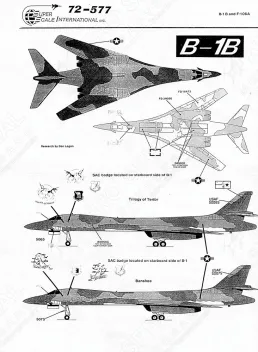 SS72577 B-1B Lancer & F-106A Delta Dart