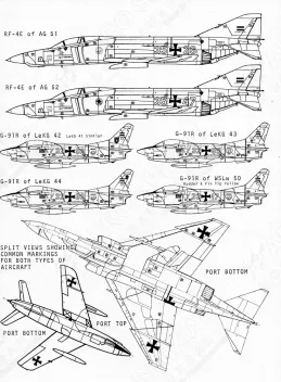 MS72087 Fiat G.91R/3 & RF-4E Phantom II Bundesluftwaffe