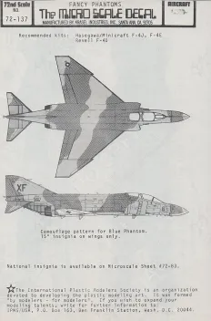 MS72137 QF-4B, F-4J & YRF-4C Phantom II