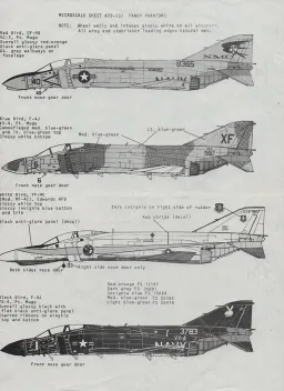 MS72137 QF-4B, F-4J & YRF-4C Phantom II