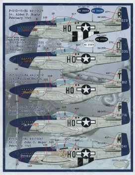 FBD32006 P-51 Mustang Meyer’s Maulers 487th FS Teil 1