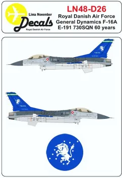 LN48-D26 F-16AM Block 20 Fighting Falcon 60 Years Esk 730