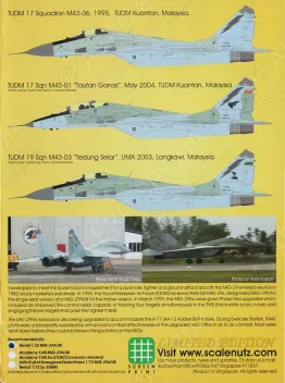 SCN3205 MiG-29 Fulcrum Royal Malaysian Air Force