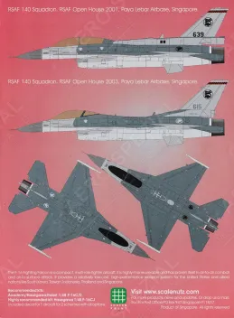 SCN4817 F-16C/D Fighting Falcon Republic of Singapore Air Force Teil 1