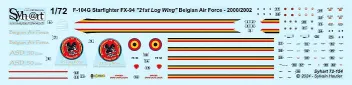 SY72154 F-104G Starfighter 21st Log Wing