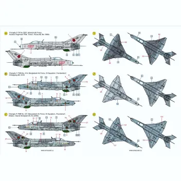 ACD48038 F-7 / J-7 Fishcan im weltweiten Einsatz