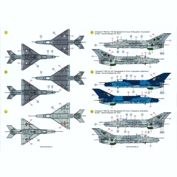 ACD48038 F-7 / J-7 Fishcan im weltweiten Einsatz