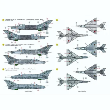 ACD48038 F-7 / J-7 Fishcan im weltweiten Einsatz