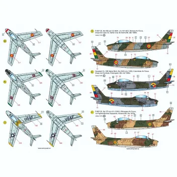ACD72032 F-86 Sabre & Canadair Sabre im weltweiten Einsatz