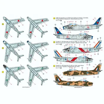 ACD72032 F-86 Sabre & Canadair Sabre im weltweiten Einsatz