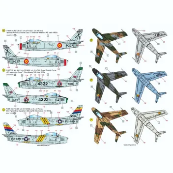 ACD72032 F-86 Sabre & Canadair Sabre im weltweiten Einsatz