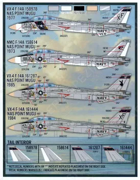 FD&S4832 F-14A/B/D Tomcat Colours & Markings Teil 13: Test- und Evaluierungseinheiten