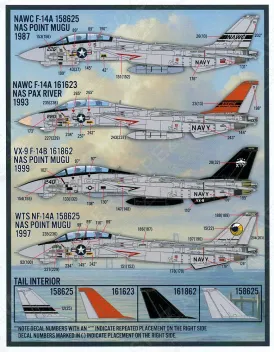 FD&S4832 F-14A/B/D Tomcat Colours & Markings Teil 13: Test- und Evaluierungseinheiten
