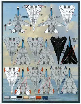FD&S4832 F-14A/B/D Tomcat Colours & Markings Teil 13: Test- und Evaluierungseinheiten