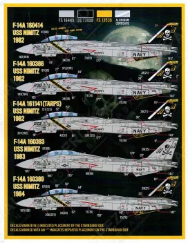FD&S4833 F-14A Tomcat Colours & Markings Teil 14: VF-84 Jolly Rogers