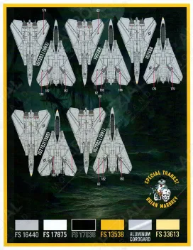 FD&S4833 F-14A Tomcat Colours & Markings Teil 14: VF-84 Jolly Rogers