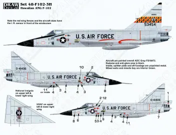 DRD4819 F-102A Delta Dagger Hawaii Air National Guard