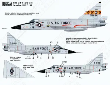 DRD7215 F-102A Delta Dagger Hawaii Air National Guard
