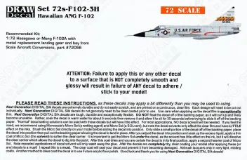 DRD7215 F-102A Delta Dagger Hawaii Air National Guard