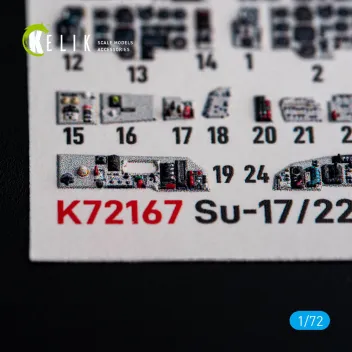 K72167 Su-17M-4R Fitter-K / Su-22M-4 Fitter-K 3D-gedruckte Cockpitdetails