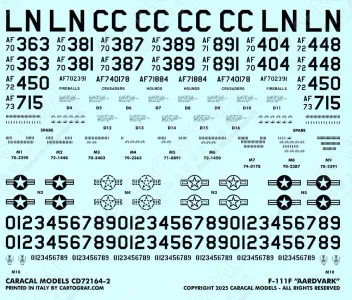 CD72164 F-111F Aardvark