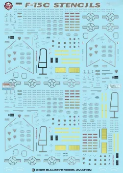 BMA48050 F-15C Eagle Stencils