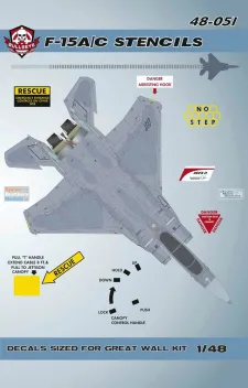 BMA48051 F-15A/C Eagle Stencils
