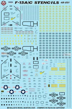 BMA48051 F-15A/C Eagle Stencils