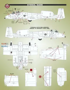 BMA48055 A-10A Thunderbolt II Stencils