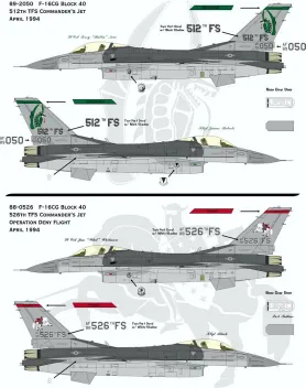 ABD48020 F-16 Fighting Falcon 86th TFW Knights & Dragons