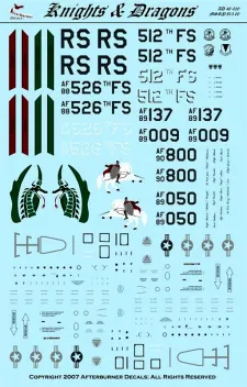 ABD48020 F-16 Fighting Falcon 86th TFW Knights & Dragons