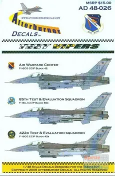 ABD48026 F-16 Fighting Falcon Test Vipers